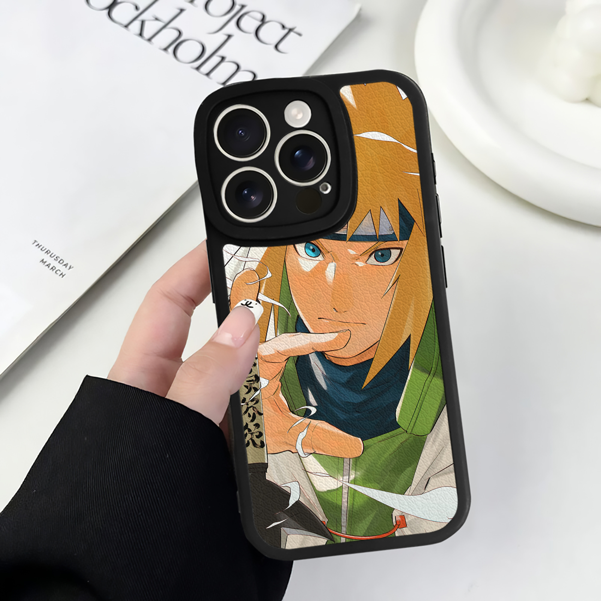 （画像用） NARUTO -ナルト- NARUTO -ナルト- 疾風伝 【iPhone 16シリーズ対応】シリコンスマホケース（レザー調） 材質：シリコン